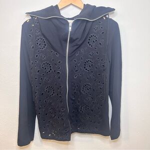 4 Love And Liberty Women’s Black Cowl Jacket Size Small